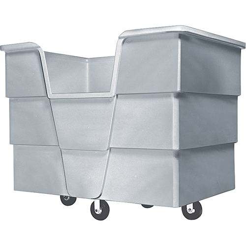 Jumbo Starcart Box Truck, Polyethylene, 65" L x 45" W x 54" H, 60 cu. ft. Volume, 1500 lbs. Capacity Equipex