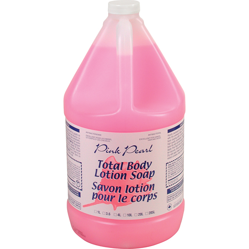Pink Pearl Total Body Lotion Soap, Liquid, 4 L, Scented Equipex