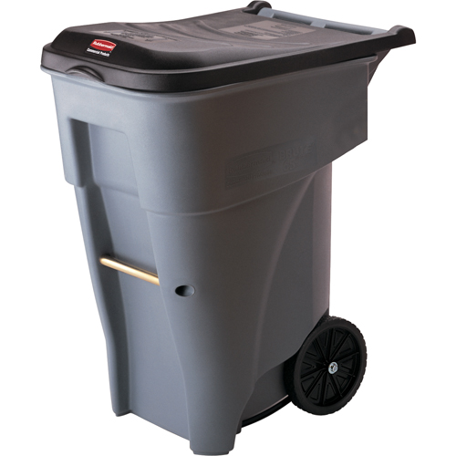 Brute&reg; Roll Out Containers, Polyethylene, 65 US gal. Equipex