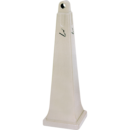 Groundskeeper Cigarette Waste Collectors, Free-Standing, Plastic, 1 US gal. Capacity, 39-3/4" Height Equipex