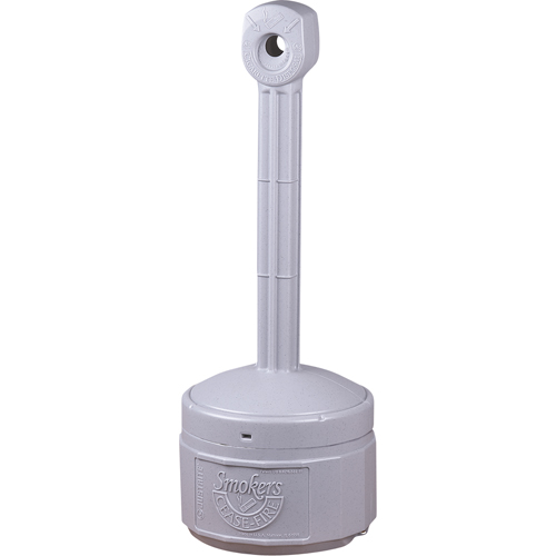 Cendriers Smoker's Cease-Fire, Sur pied, Plastique, Capacit&eacute; 1 gal. US, Hauteur 30" Equipex