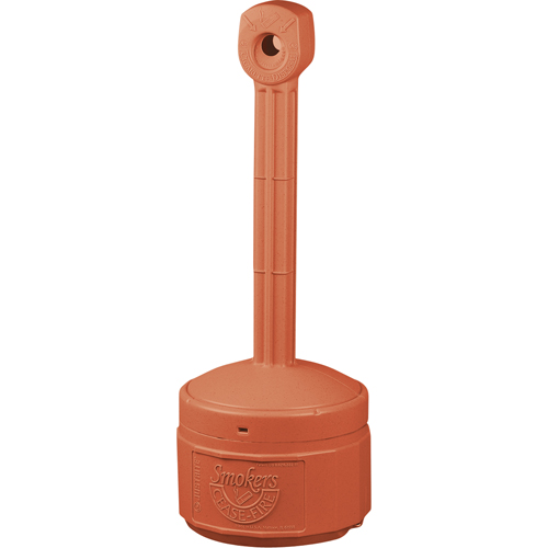 Smokers Cease-Fire&reg; Cigarette Butt Receptacle, Free-Standing, Plastic, 1 US gal. Capacity, 30" Height Equipex