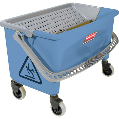 Seau pour vadrouille de finition en microfibres, Capacit&eacute; de 10.75 gal. US (43 pintes), Bleu Equipex