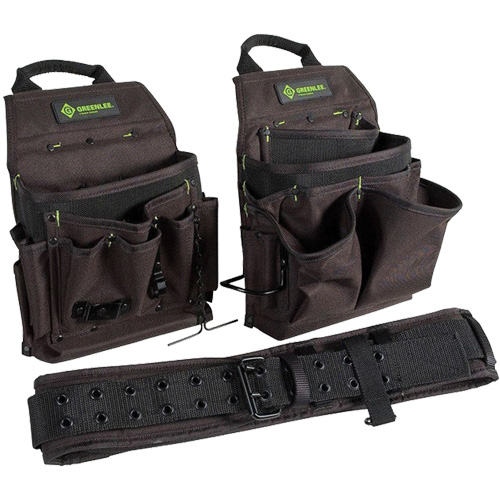 Tool Belt Combo, Polyester, Black Equipex