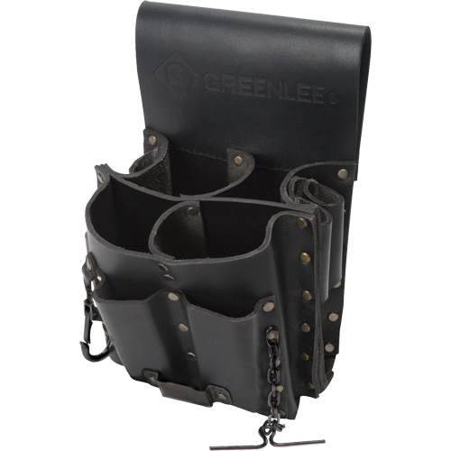 Poche pour ceinture porte-outils, Porte-outil multiple, Cuir, 8 Poches Equipex
