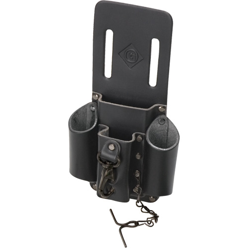 Poche pour ceinture porte-outils, Porte-outil multiple, Cuir, 4 Poches Equipex