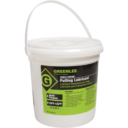 Lubrifiant en cr&egrave;me pour tirage de c&acirc;ble, Seau Equipex