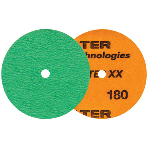 Quick-Step XX Sanding Disc, 4-1/2" Dia., 180 Grit, Ceramic Equipex
