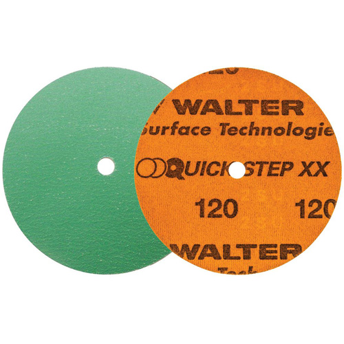 Quick-Step XX Sanding Disc, 5" Dia., 120 Grit, Ceramic Equipex