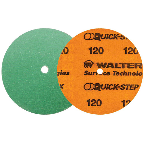 Quick-Step XX Sanding Disc, 6" Dia., 120 Grit, Ceramic Equipex