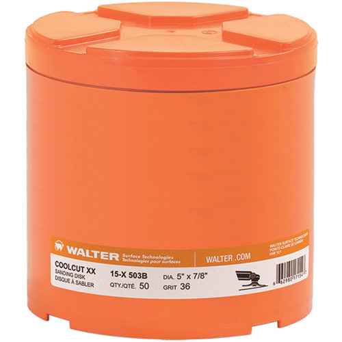 Coolcut XX Sanding Disc, Aluminum Oxide/Ceramic, 36, 4-1/2" Dia x 7/8" Arbor Equipex