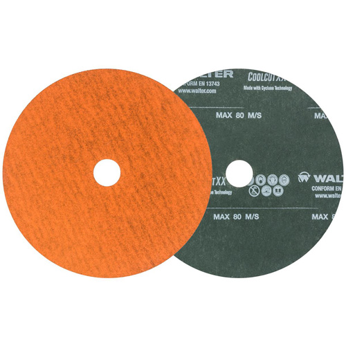 Coolcut XX Sanding Disc, Aluminum Oxide/Ceramic, 36, 5" Dia x 7/8" Arbor Equipex