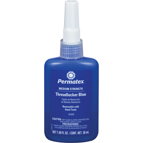 Removable Strength Threadlocker, Blue, Medium, 50 ml, Bottle Equipex