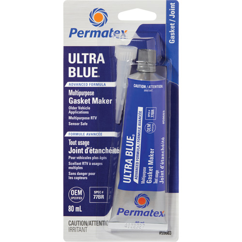 Ultra Blue&reg; Gasket Maker, 80 ml, Tube, Blue Equipex