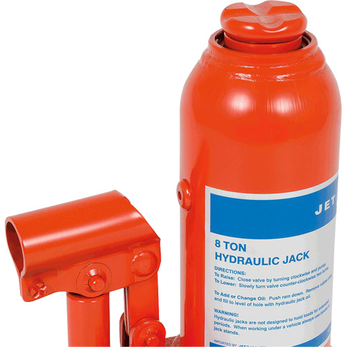 JHJ-8 Crics &agrave; bouteille pour usage tr&egrave;s intensif, 8 tonne(s), 15-3/8" Hauteur &eacute;lev&eacute;e Equipex