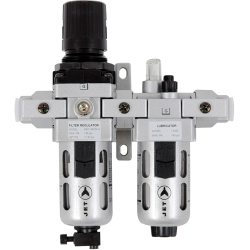AFRLCI38 2-Piece Intermediate Air Filter, Regulator and Lubricator, 3/8" NPT Equipex