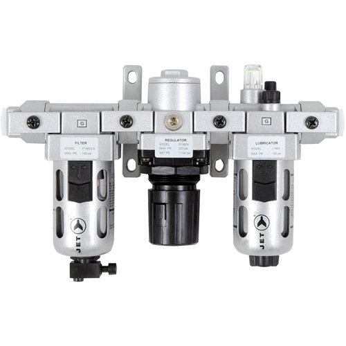 AFRLMI38 3-Piece Intermediate Air Filter, Regulator & Lubricator, 3/8" NPT Equipex