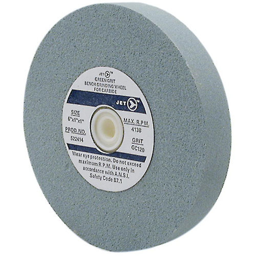 GC675F Bench Grinding Wheel, 6" x 3/4", 1" Arbor, Silicon Carbide Equipex