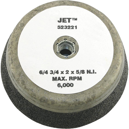 Resin Bond Cup Wheel, 4" x 2", 5/8"-11NC Arbor, Type 11 Equipex