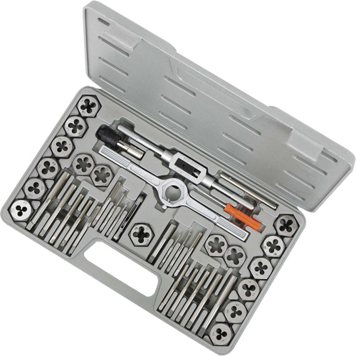 TD40HM Metric HSS Tap & Alloy Die Set, 40 Pieces Equipex