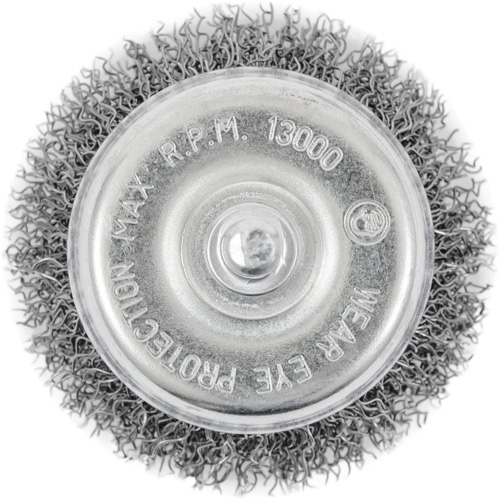 Brosse coupelle sertie sur tige Equipex