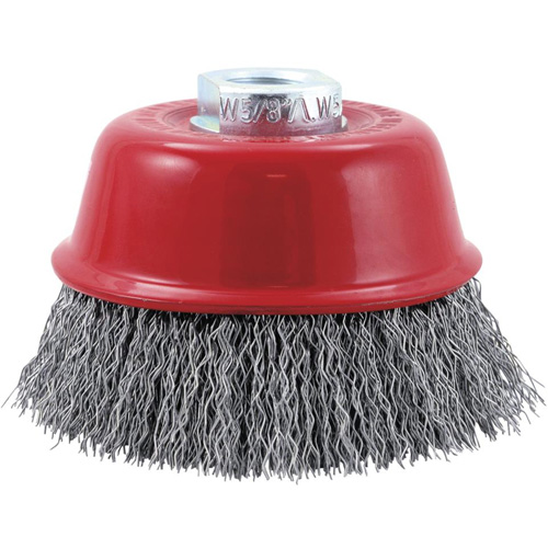 Brosse-boisseau &agrave; fils cr&ecirc;p&eacute;s, 3-1/4", Fils 0,014" Equipex