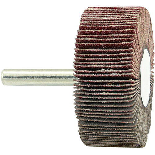 Shaft Mounted Flapwheel, 80 Grit, 2" x 3/4" x 1/4" Equipex