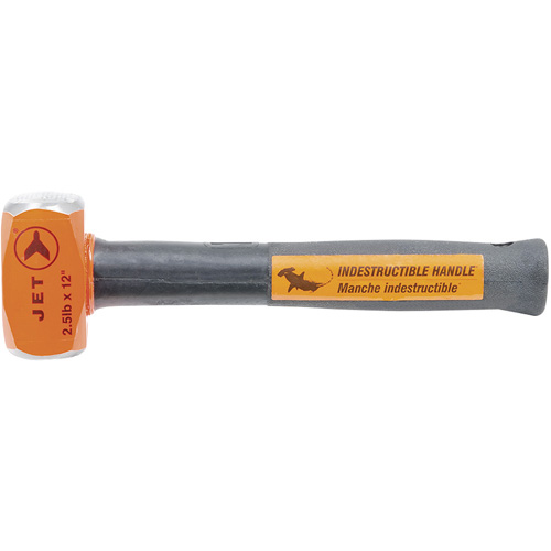 Indestructible Handle Sledge Hammer, 2.5 lbs., 12", Tubular Steel Handle Equipex