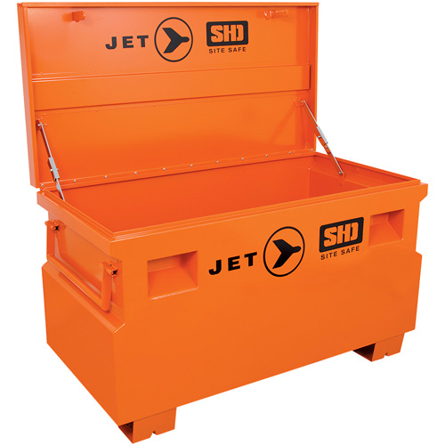JSB-4824 Coffre &agrave; outils robuste pour le chantier, 48-1/8" x 24-1/8" x 28-3/8", Acier, Orange Equipex