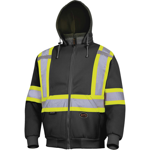 6925BK Hoodie, 3X-Large, Black Equipex