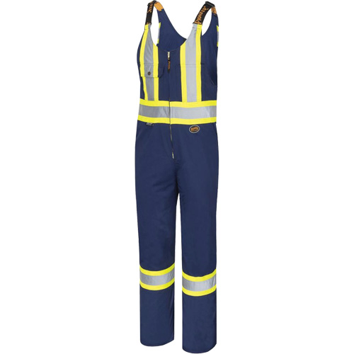 6615 Safety Overalls, Poly-Cotton, 46, Navy Blue Equipex