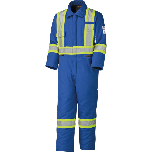 5522A High Visibility FR Rated & Arc Rated Safety Coveralls, Size 2X-Large, Royal Blue, 58 cal/cm² Equipex