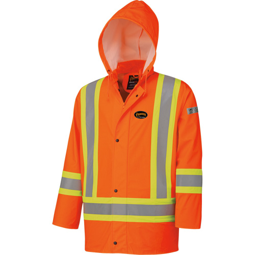 5892 High Visibility Flame Resistant Waterproof Jacket, 2X-Large, High Visibility Orange Equipex