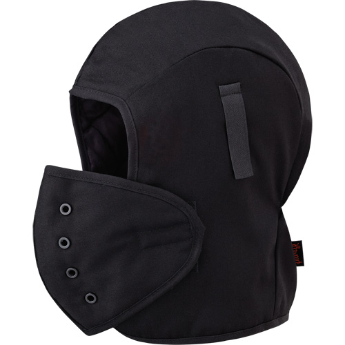 566A Flame Resistant Quilted Hardhat Liner, Black, Cotton Equipex