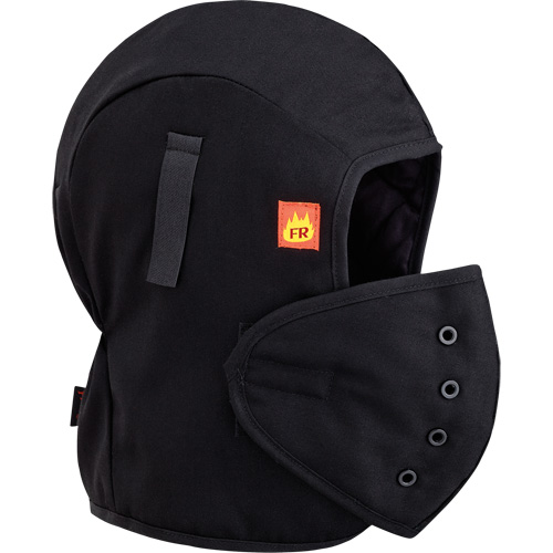 566A Flame Resistant Quilted Hardhat Liner, Black, Cotton Equipex