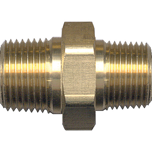 Mamelon hexagonal, Laiton, 3/4" x 1/2", NPT x NPT Equipex