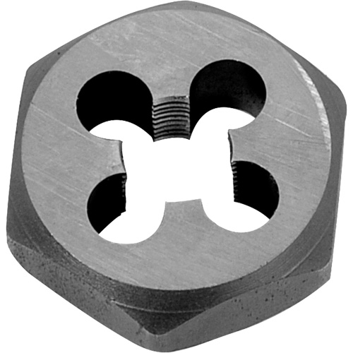 Hexagon Rethreading Bolt Die, 1-7/16" Dia., 3/4"-10 Thread, Chromium Steel Equipex