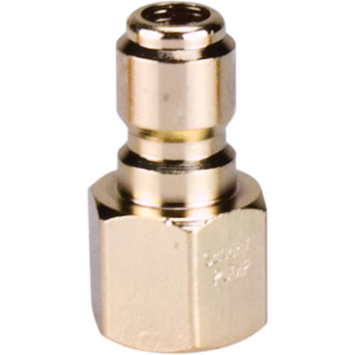3/8" Female Plated Steel Quick Disconnect Plug Equipex