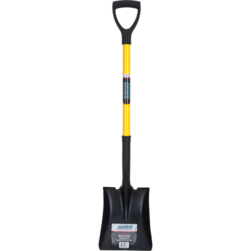 Pelle carr&eacute;e, Fibre de verre, Lame Acier durci, Manche en Prise en D, Longueur 32-1/2" Equipex