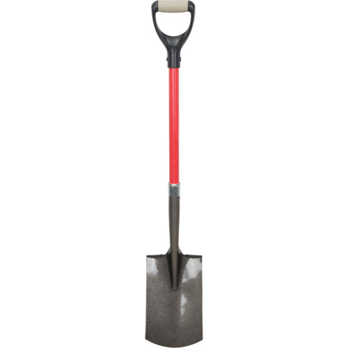 Pelles robustes, Fibre de verre, Lame Acier au carbone, Manche en Prise en D, Longueur 30-1/2" Equipex
