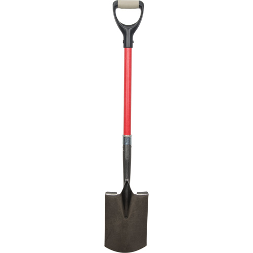 Pelles robustes, Fibre de verre, Lame Acier au carbone, Manche en Prise en D, Longueur 30-1/2" Equipex