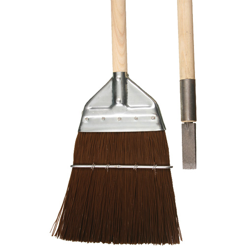 Balai de cantonnier avec ciseau, Manche en Bois, Soies en Polypropyl&egrave;ne, 56" lo Equipex