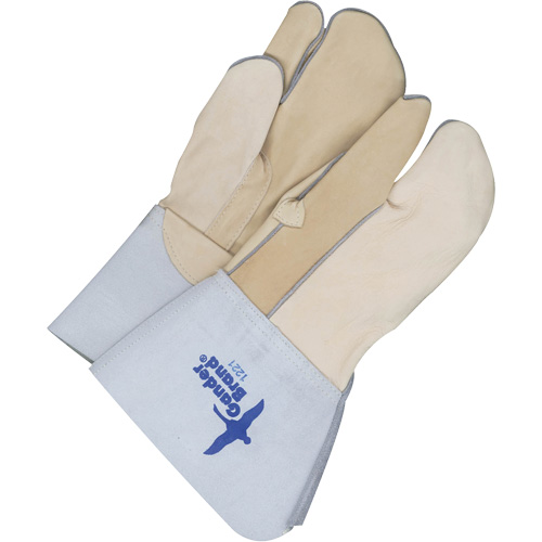 Gants &agrave; trois doigts en cuir, Cuir fleur de vache, Taille 11 Equipex