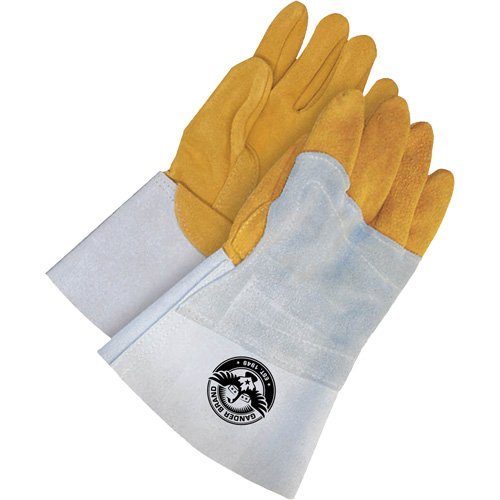 Gants de soudage &agrave; l'arc TIG Gander Brand, Cuir de daim refendu, Taille 11 Equipex