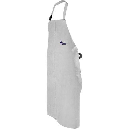 Tablier de soudage en cuir, Salopette, 52" lo, Gris perle Equipex