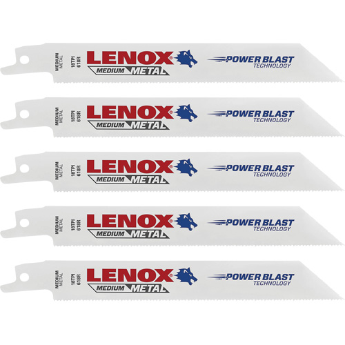 Lames de scie &agrave; m&eacute;taux, Bim&eacute;tal, 18 Dents par pouce, 6" lo x 3/4" la Equipex