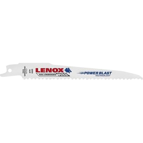 Lame de scie alternative pour le bois, Bim&eacute;tal, 6 Dents par pouce, 6" lo x 3/4" la Equipex