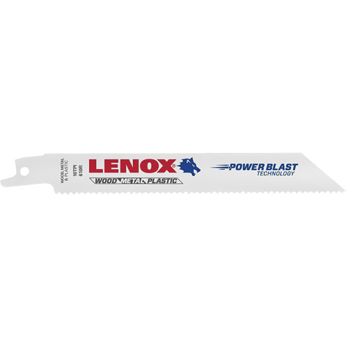 Lames de scie alternative dusage g&eacute;n&eacute;ral, Bim&eacute;tal, 10 Dents par pouce, 8" lo x 3/4" la Equipex