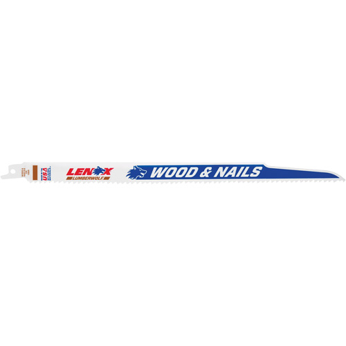 Lame de scie alternative, Bim&eacute;tal, 6 Dents par pouce, 12" lo x 3/4" la Equipex