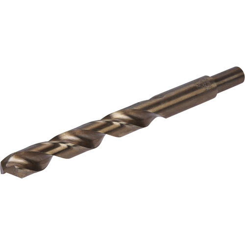 Heavy-Duty Jobber Drill Bit, High Speed Cobalt, 1/2", 6" L, 1-1/2" Flute, 135° Point Angle Equipex